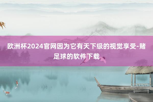 欧洲杯2024官网因为它有天下级的视觉享受-赌足球的软件下载