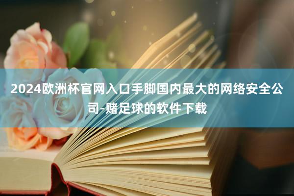 2024欧洲杯官网入口手脚国内最大的网络安全公司-赌足球的软件下载