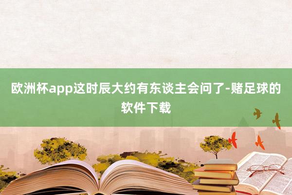 欧洲杯app这时辰大约有东谈主会问了-赌足球的软件下载