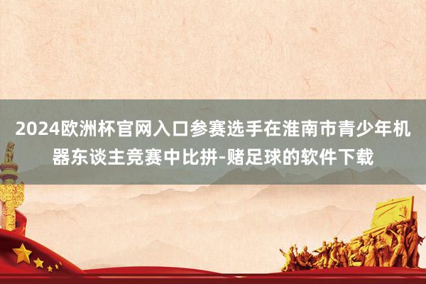 2024欧洲杯官网入口参赛选手在淮南市青少年机器东谈主竞赛中比拼-赌足球的软件下载