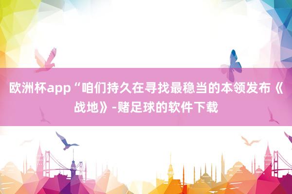 欧洲杯app“咱们持久在寻找最稳当的本领发布《战地》-赌足球的软件下载