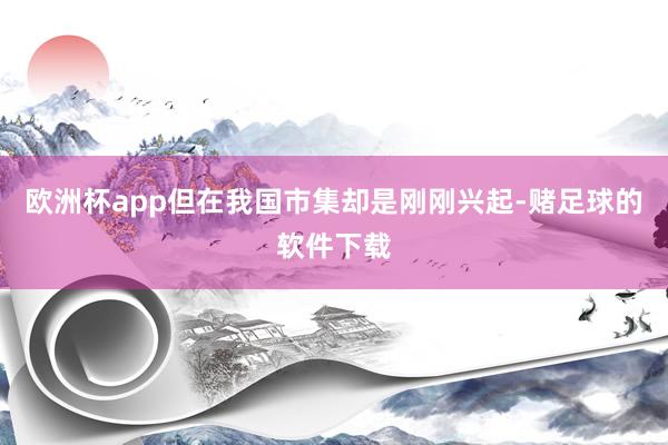 欧洲杯app但在我国市集却是刚刚兴起-赌足球的软件下载
