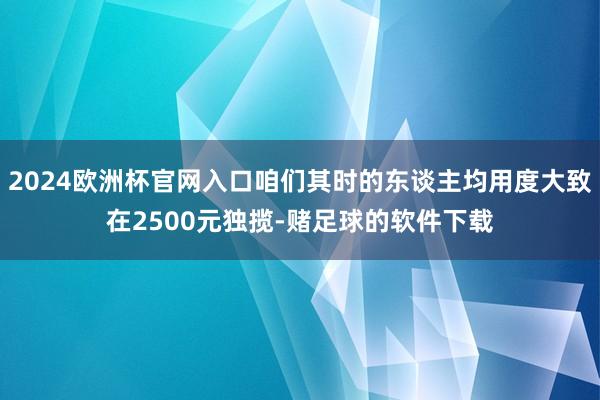 2024欧洲杯官网入口咱们其时的东谈主均用度大致在2500元独揽-赌足球的软件下载