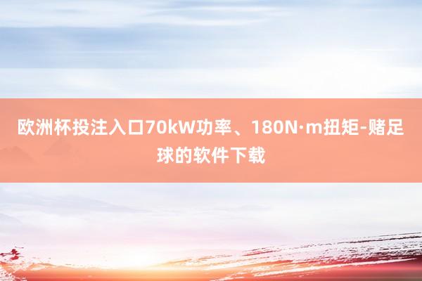 欧洲杯投注入口70kW功率、180N·m扭矩-赌足球的软件下载