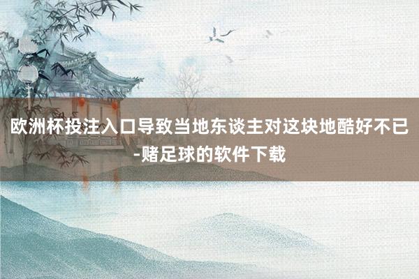 欧洲杯投注入口导致当地东谈主对这块地酷好不已-赌足球的软件下载