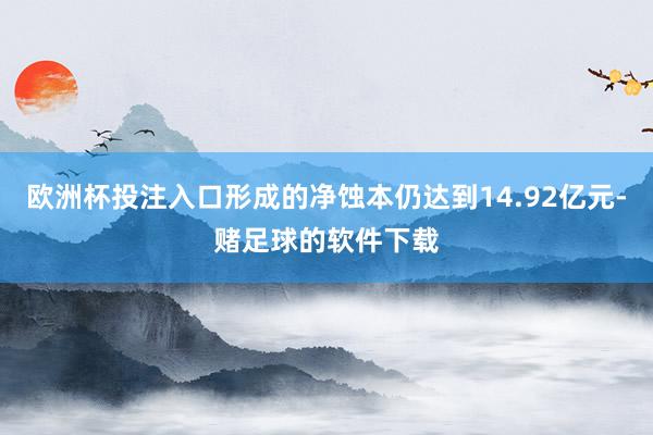 欧洲杯投注入口形成的净蚀本仍达到14.92亿元-赌足球的软件下载