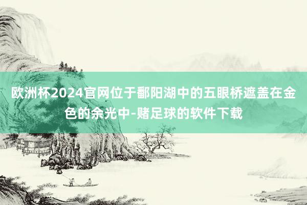 欧洲杯2024官网位于鄱阳湖中的五眼桥遮盖在金色的余光中-赌足球的软件下载