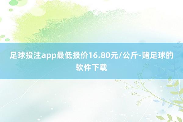 足球投注app最低报价16.80元/公斤-赌足球的软件下载