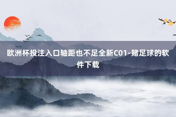 欧洲杯投注入口轴距也不足全新C01-赌足球的软件下载