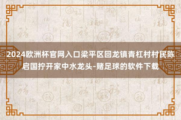 2024欧洲杯官网入口梁平区回龙镇青杠村村民陈启国拧开家中水龙头-赌足球的软件下载