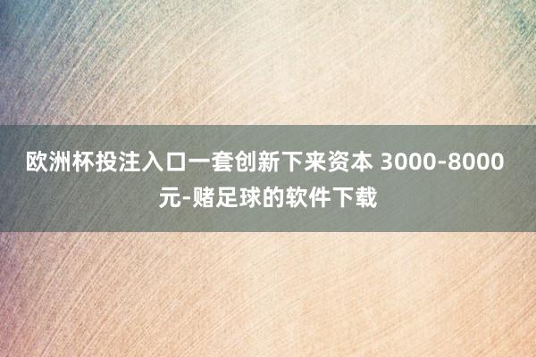 欧洲杯投注入口一套创新下来资本 3000-8000 元-赌足球的软件下载