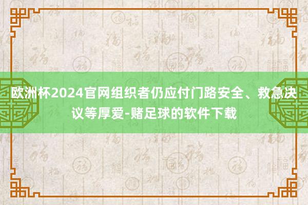 欧洲杯2024官网组织者仍应付门路安全、救急决议等厚爱-赌足球的软件下载
