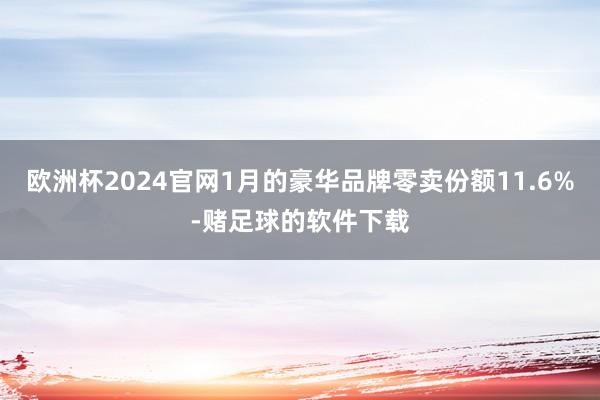 欧洲杯2024官网1月的豪华品牌零卖份额11.6%-赌足球的软件下载