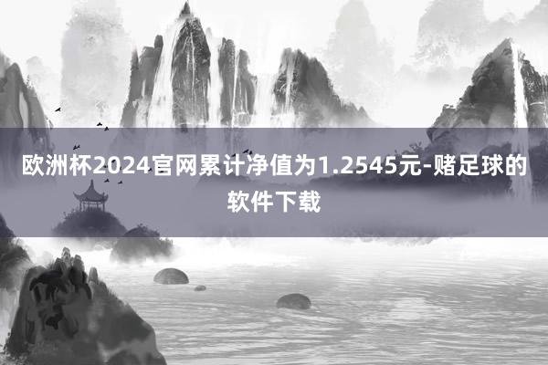 欧洲杯2024官网累计净值为1.2545元-赌足球的软件下载