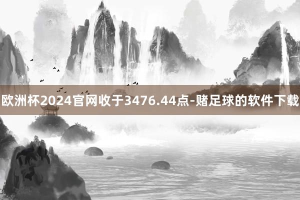 欧洲杯2024官网收于3476.44点-赌足球的软件下载