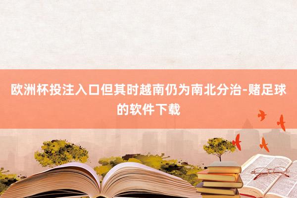 欧洲杯投注入口但其时越南仍为南北分治-赌足球的软件下载