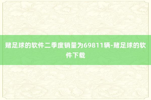 赌足球的软件二季度销量为69811辆-赌足球的软件下载