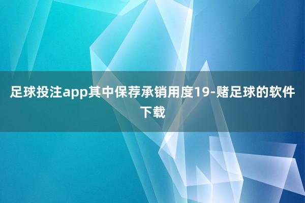 足球投注app其中保荐承销用度19-赌足球的软件下载