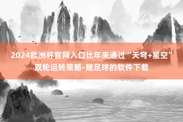 2024欧洲杯官网入口比年来通过“天穹+星空”双轮运转策略-赌足球的软件下载