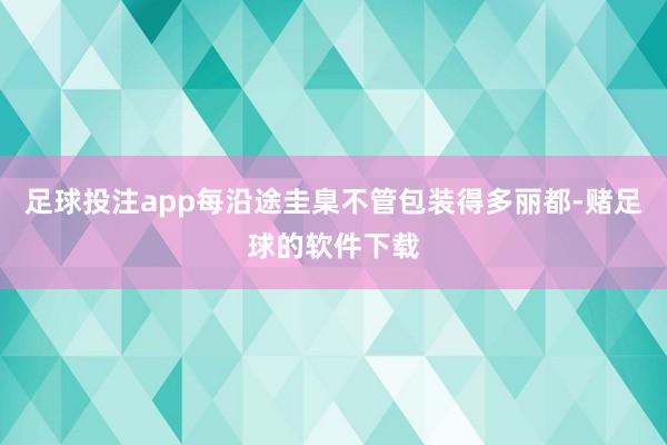 足球投注app每沿途圭臬不管包装得多丽都-赌足球的软件下载